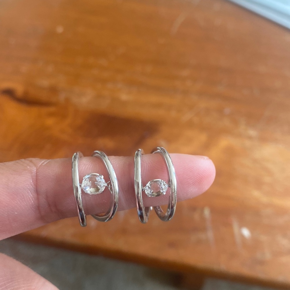 Small Hoop Diamond Earrings- Kay Jewelers